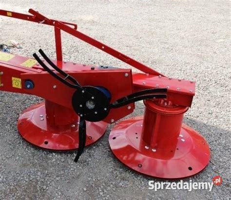 Wizualizacja pracy bębnów kosiarki i sposobu układania pokosu