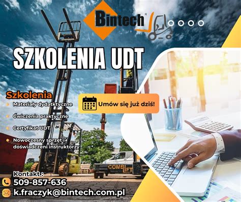Infografika przedstawiająca korzyści ze szkoleń UDT dla operatorów i firm
