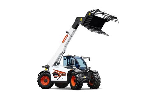 Thematic photo of a Bobcat telescopic handler in fire department colors