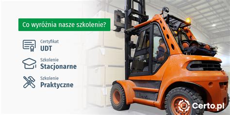 Szkolenie praktyczne z obsługi wózka widłowego