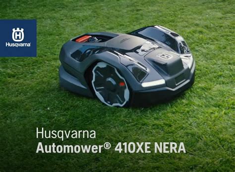 Zbliżenie na reflektory LED robota Husqvarna Automower 410XE NERA
