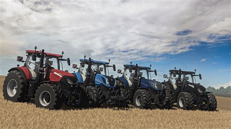 zdjęcie maszyn rolniczych New Holland i Case IH
