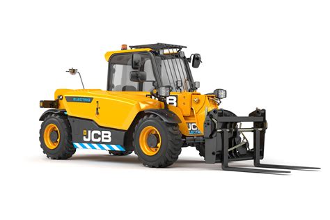 Thematyczne zdjęcie ładowarki elektrycznej JCB 525-60E w pracy w zamkniętym pomieszczeniu