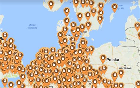 Mapa punktów sprzedaży ładowarek Weidemann w Polsce
