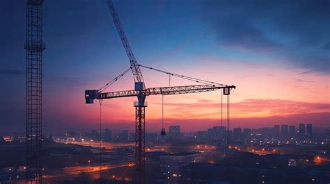 Thematic photo of a construction crane in a city