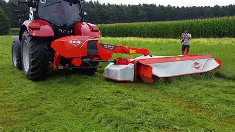 Kosiarka Kuhn FC 314 D ze spulchniaczem pokosu z palcami metalowymi Digidry