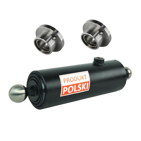 Zbliżenie na hydrauliczny mechanizm wywrotu przyczepy