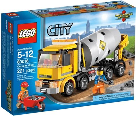 Zestaw klocków LEGO City Betoniarka (60018) z minifigurkami