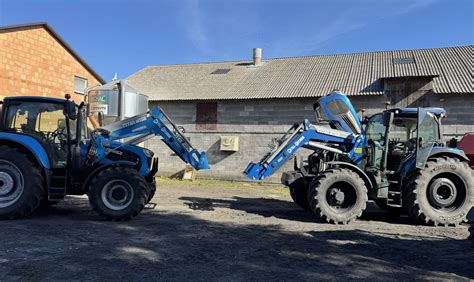 zdjęcie ciągnika Landini Mistral pracującego w sadzie