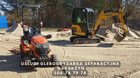 Tabela z przykładowymi cenami usług glebogryzarką separacyjną w Płocku.