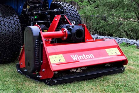 Technical drawing or scheme of a heavy-duty flail mower