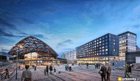 Schemat rozmieszczenia żurawi w Nowym Centrum Łodzi