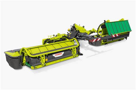 CLAAS DISCO AUTO SWATHER in action, folding swaths