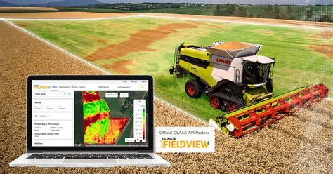 Screenshot or illustration of CLAAS TELEMATICS interface on a tablet