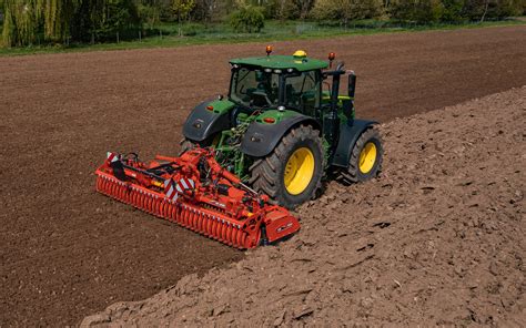Infographic or diagram showing different optional equipment for a power harrow