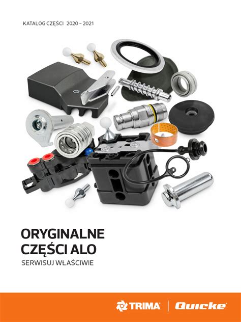 Różnorodne oryginalne części zamienne do ładowaczy Quicke