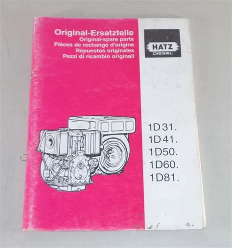 Schemat budowy silnika Hatz 1D81 diesel