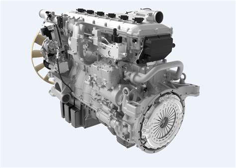infografika przedstawiająca przekrój silnika MAN D38