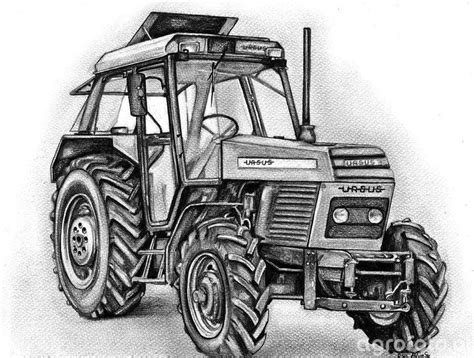 Szkic techniczny silnika Ursus C-385 Z-7501