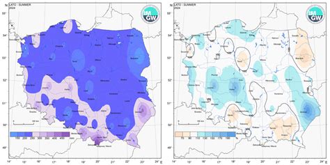 Infografika przedstawiająca rozkład prędkości wiatru w Polsce w sezonie wegetacyjnym