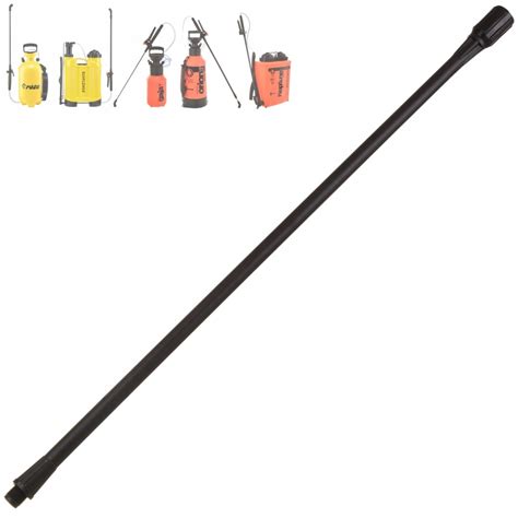 Ilustracja przedstawiająca regulację długości teleskopowej lancy opryskiwacza