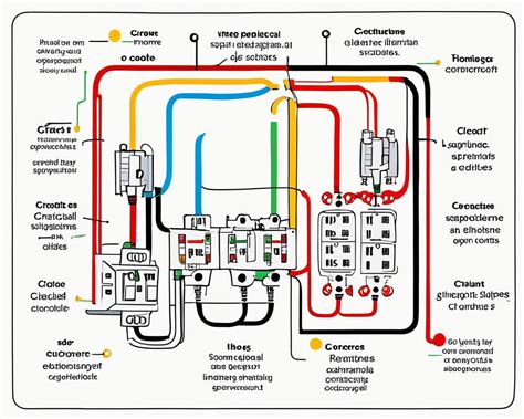 schemat podłączenia kosiarki elektrycznej do zasilania z zaznaczeniem potencjalnych punktów awarii