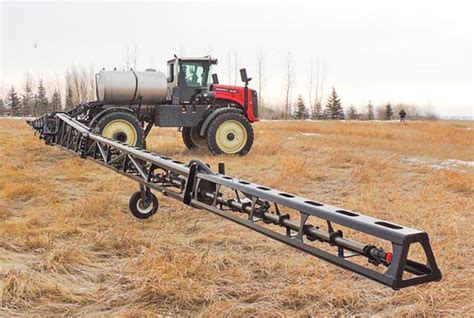 Photo of an aluminum sprayer boom illustrating its robust construction