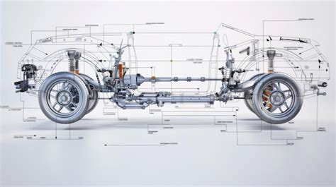 Technical diagram of Econic chassis with a highlighted steerable third axle