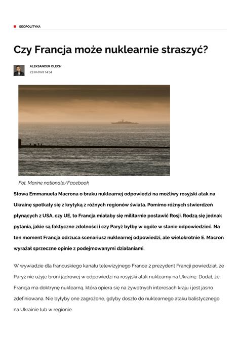Infografika porównująca potencjał nuklearny Francji, USA i Rosji