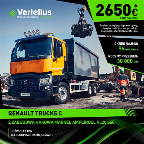 Infografika przedstawiająca ekosystem wsparcia Vertellus dla klientów Renault Trucks