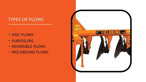 Infographic showing different types of plow configurations (suspended, semi-mounted, trailed)