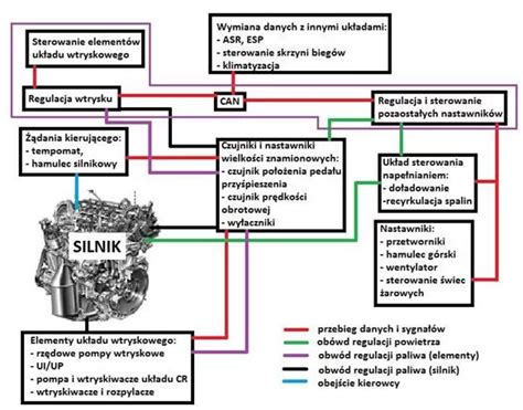 Schemat porównawczy silnika Diesla i benzynowego