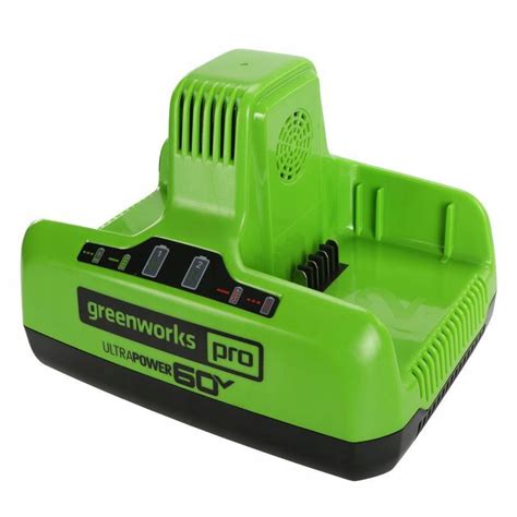 Zdjęcie akumulatorów Greenworks 60V i ładowarki