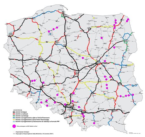 Mapa Słomnik z zaznaczeniem głównych dróg i infrastruktury
