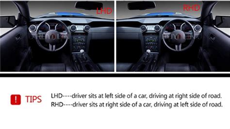 Comparison chart of average costs for LHD vs RHD car parts