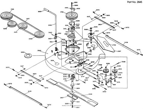 Diagram of a Pöttinger disc mower bar with quick blade change system