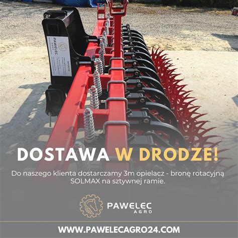 Zdjęcie przedstawiające bronę rotacyjną pracującą z wysoką prędkością