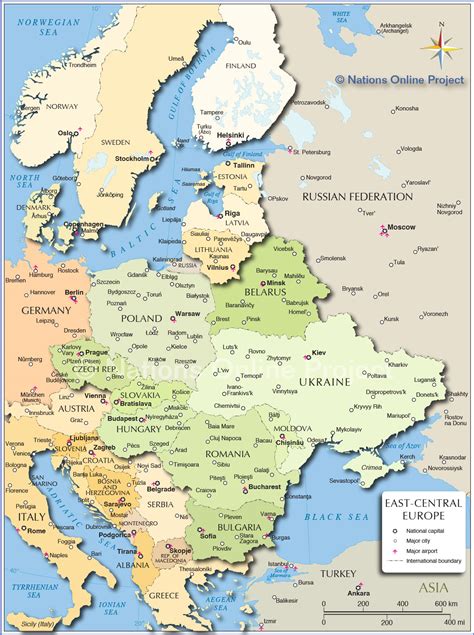 Map showing the route of the Peace Race through Central and Eastern Europe