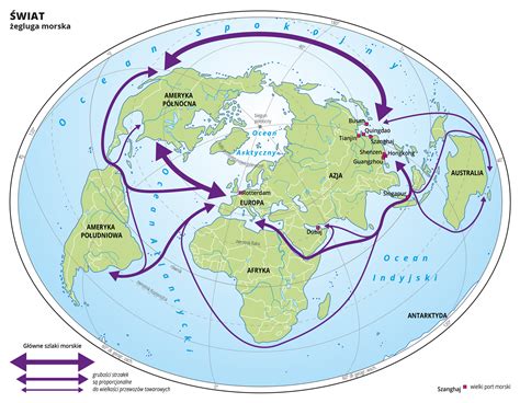 Infografika przedstawiająca globalne szlaki handlowe surowców lub schemat rynków spot