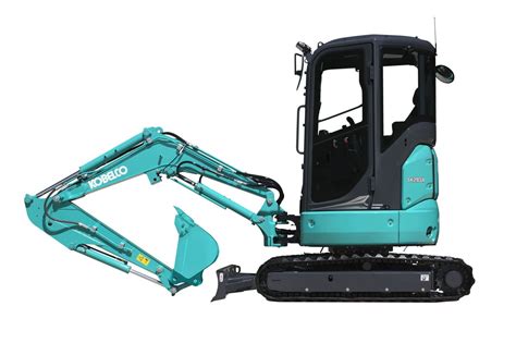 Zdjęcie minikoparki Kobelco SK-17SR-3E z zaznaczonym krótkim obrysem
