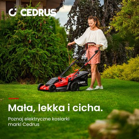 Infografika: Zalety kosiarki elektrycznej szerokiej (cicha praca, brak spalin, szybkość)