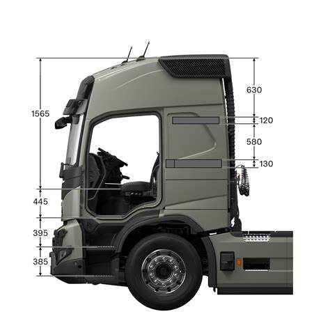 Schemat różnych konfiguracji kabin Volvo FMX