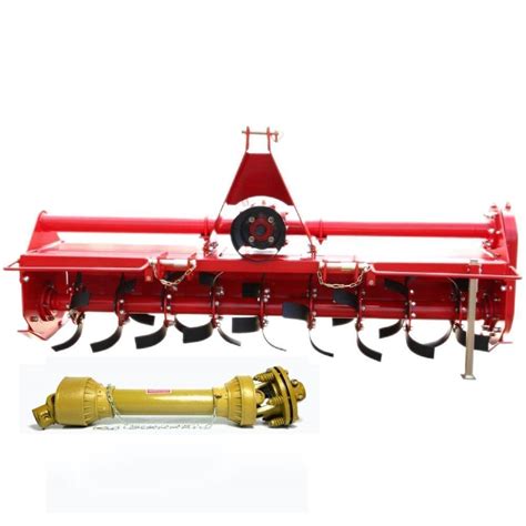 Photo of a CARBOGREEN separating rototiller attached to a tractor