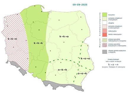 Mapa z zaznaczonymi strefami ochronnymi wokół ujęć wody i rzek