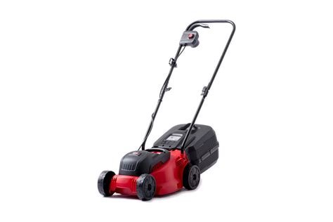 Thematic photo of MTD SMART 32 E electric lawnmower working on a small garden