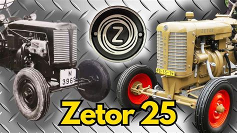 Zetor 25 z zamontowanym ładowaczem NUJN