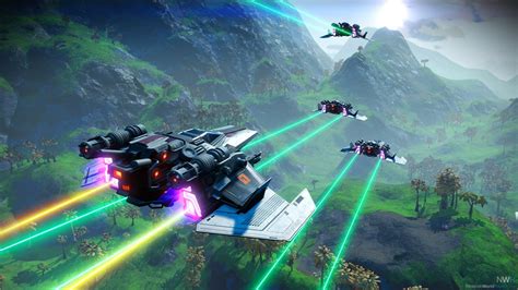 Ekran startowy No Man's Sky z opcjami wyboru trybu gry