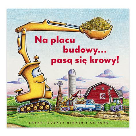 Koparka, betoniarka i ich przyjaciele sadzący kwiaty na placu budowy