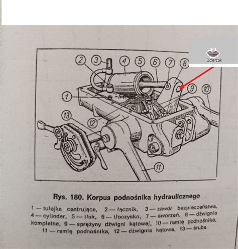 schemat obudowy akumulatora w Ursusie C-360 z zaznaczonymi miejscami montażu