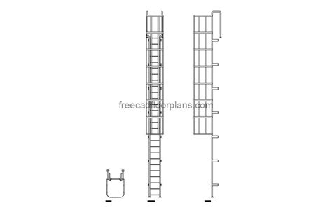 Technical drawing or scheme of Unia Apollo's cargo box and access ladder